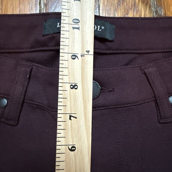 Liverpool Los Angeles Skinny Jeans Maroon 6/28 Petite Butter Soft Stretchy - Picture 5 of 8